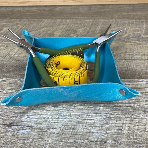 Hand Crafted Storage & Organization New 4 Inch Leather Vanity Tray